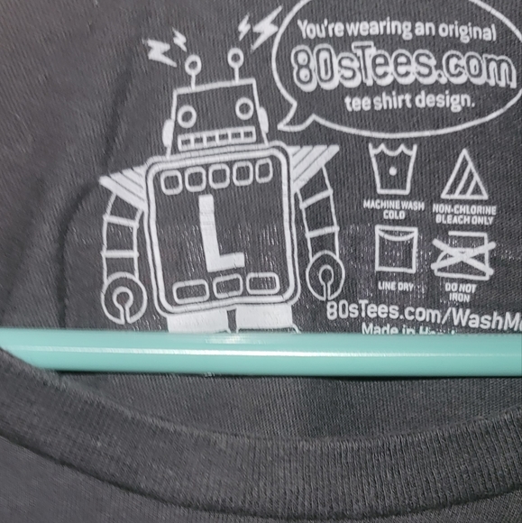 Mens SzL Top Gun Tshirt darker grey color - Picture 3 of 4